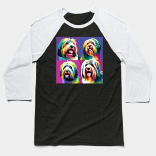 Tibetan Terrier Pop Art - Dog Lover Gifts Baseball T-Shirt